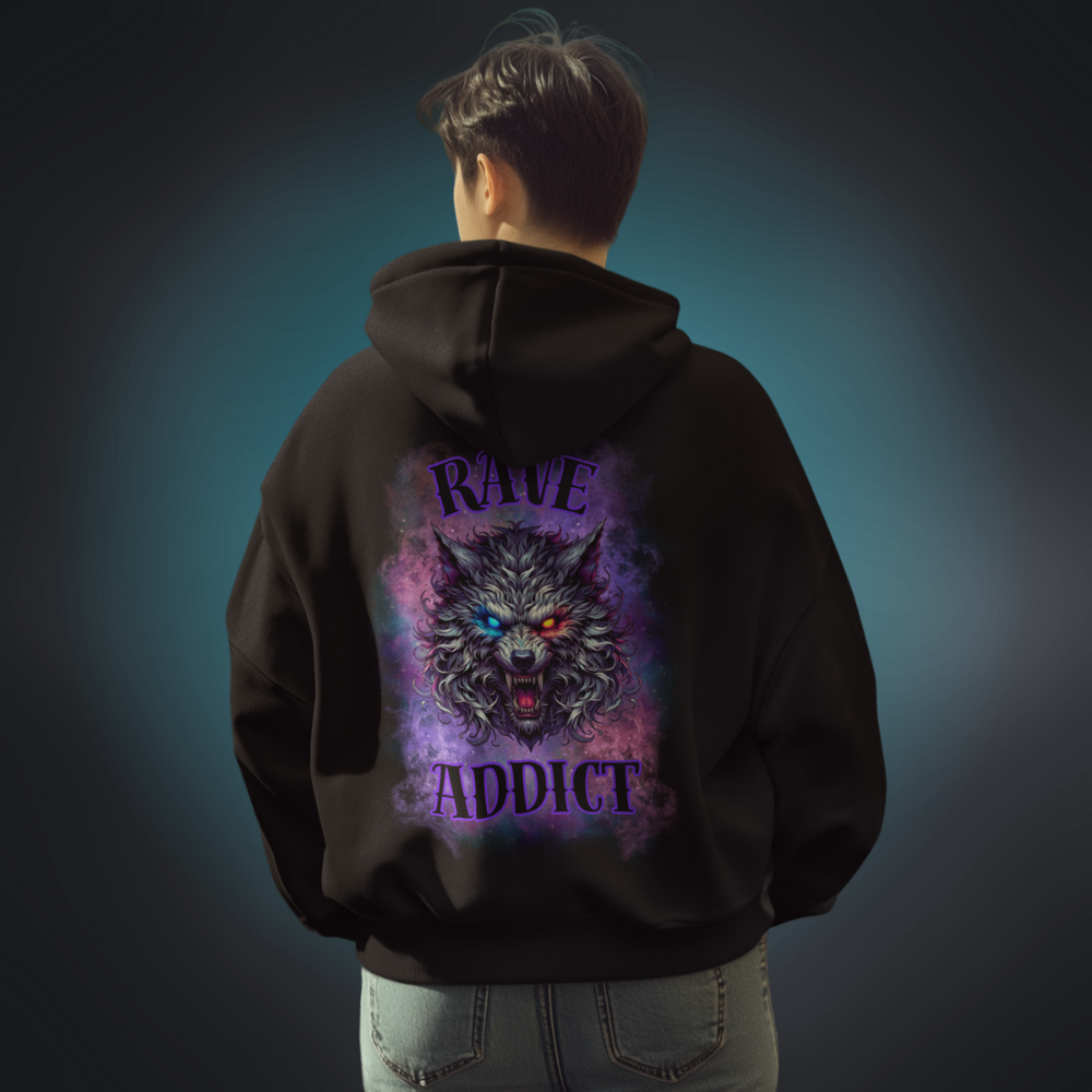 RAVE ADDICT Oversized Hoodie