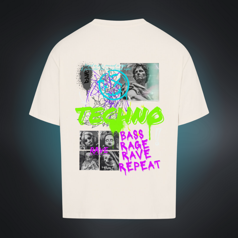 TECHNO RAVE Oversized Shirt