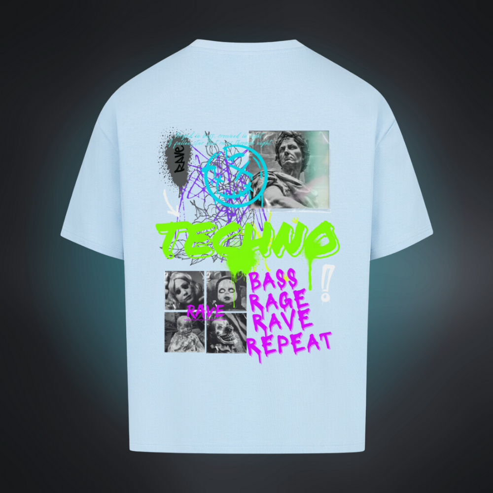 TECHNO RAVE Oversized Shirt