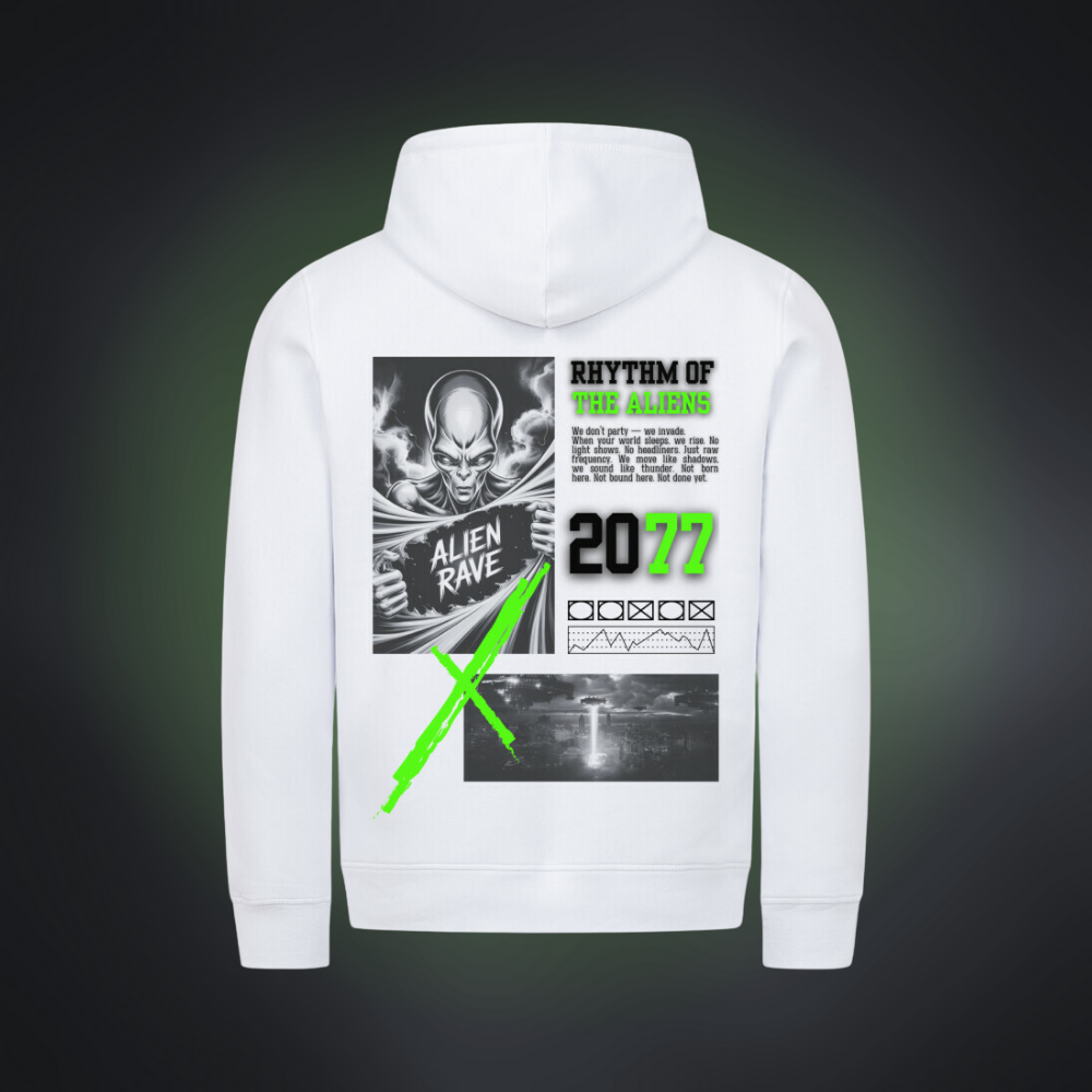 RHYTHM OF THE ALIENS Premium Organic Hoodie