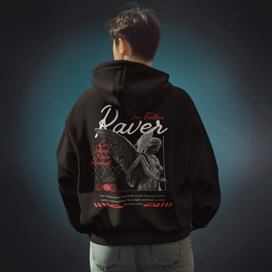 THE FALLEN RAVER Oversized Hoodie