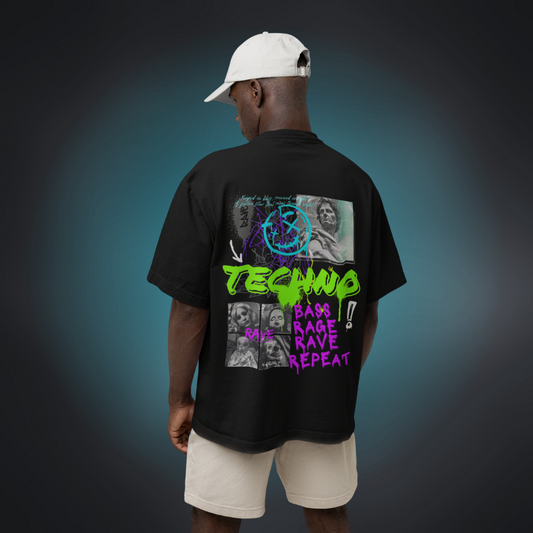 TECHNO RAVE Oversized Shirt