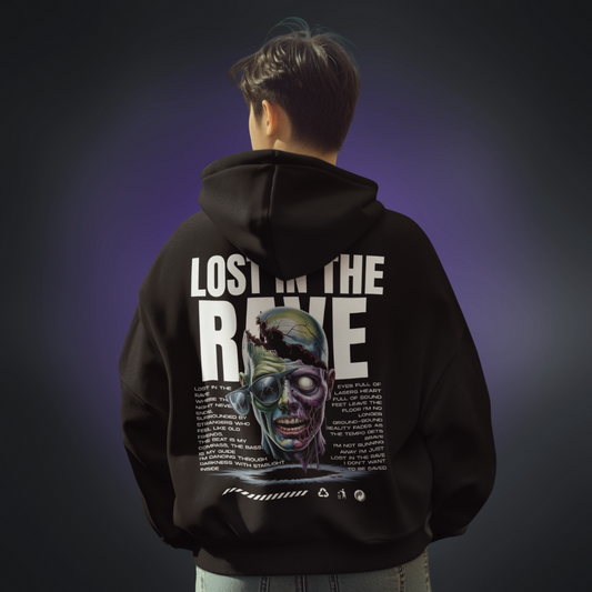 LOST IN THE RAVE Oversized Hoodie