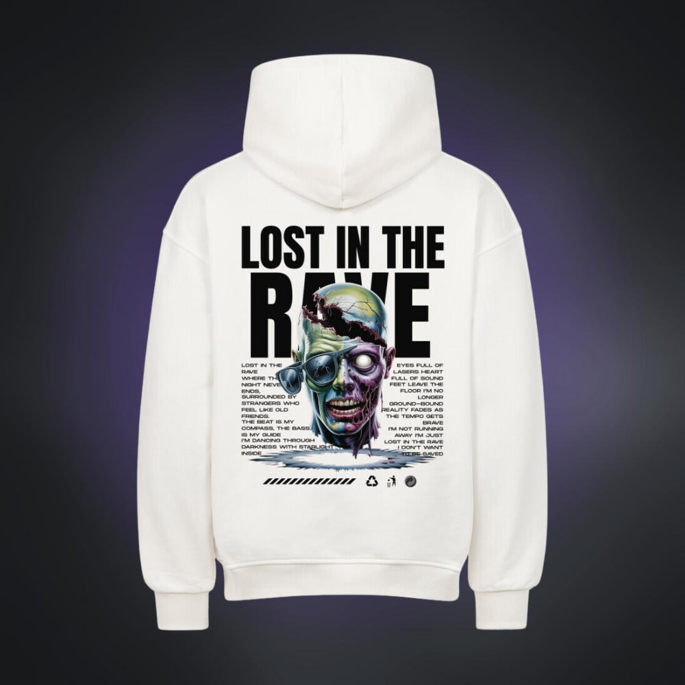 LOST IN THE RAVE Oversized Hoodie